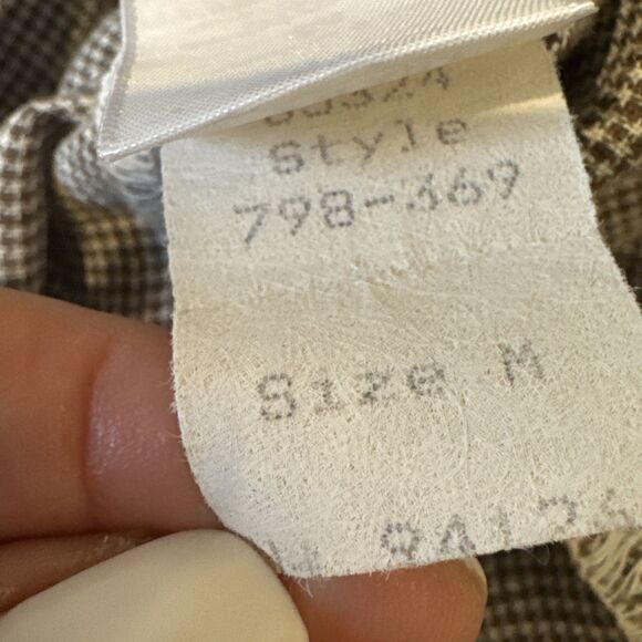 CP Shades Size M Teton Tunic Linen Brown White V-Neck Pockets $242 USA Made - Picture 12 of 14